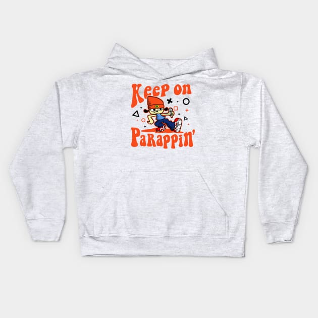 Keep on PaRappin v2 Kids Hoodie by demonigote